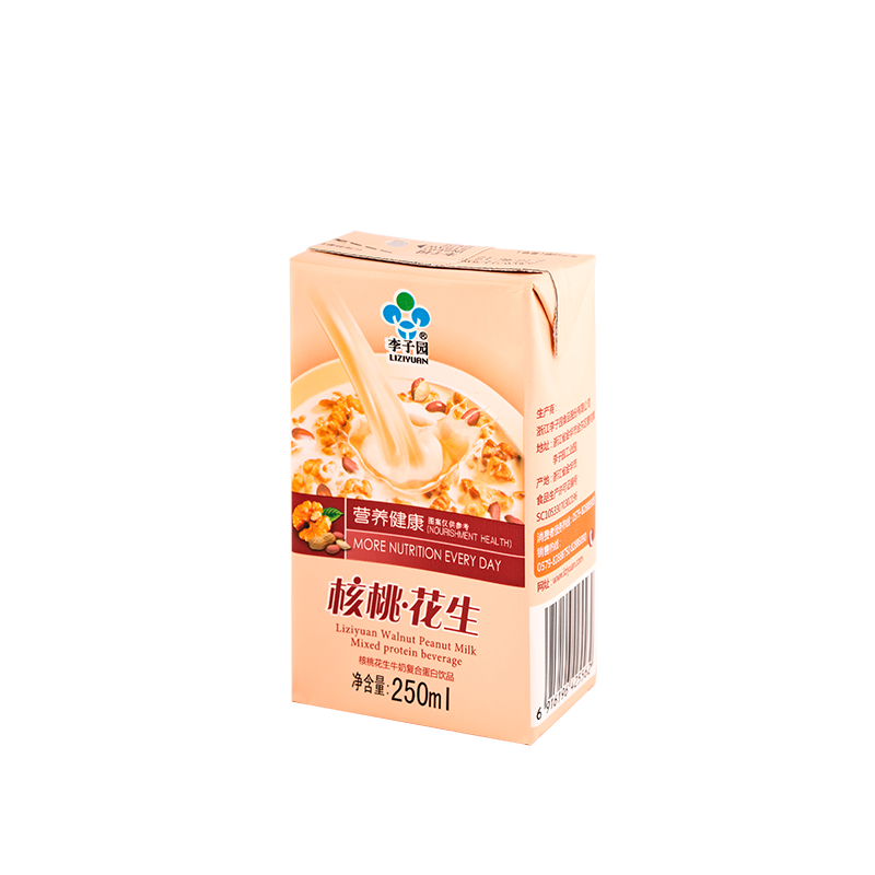 核桃花生牛奶復(fù)合蛋白飲品，單瓶凈含量250ml